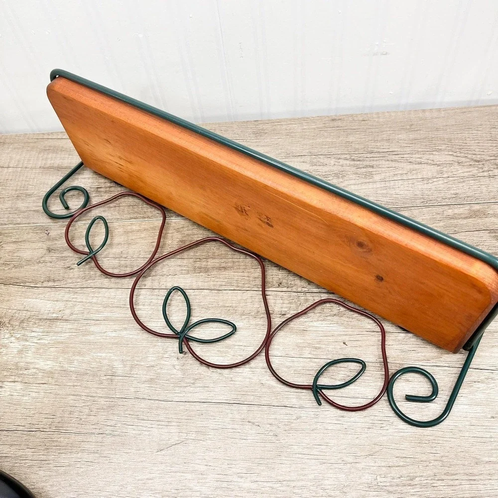 Vintage Apple Wall Shelf 19" | Country Apple Rustic Home Decor